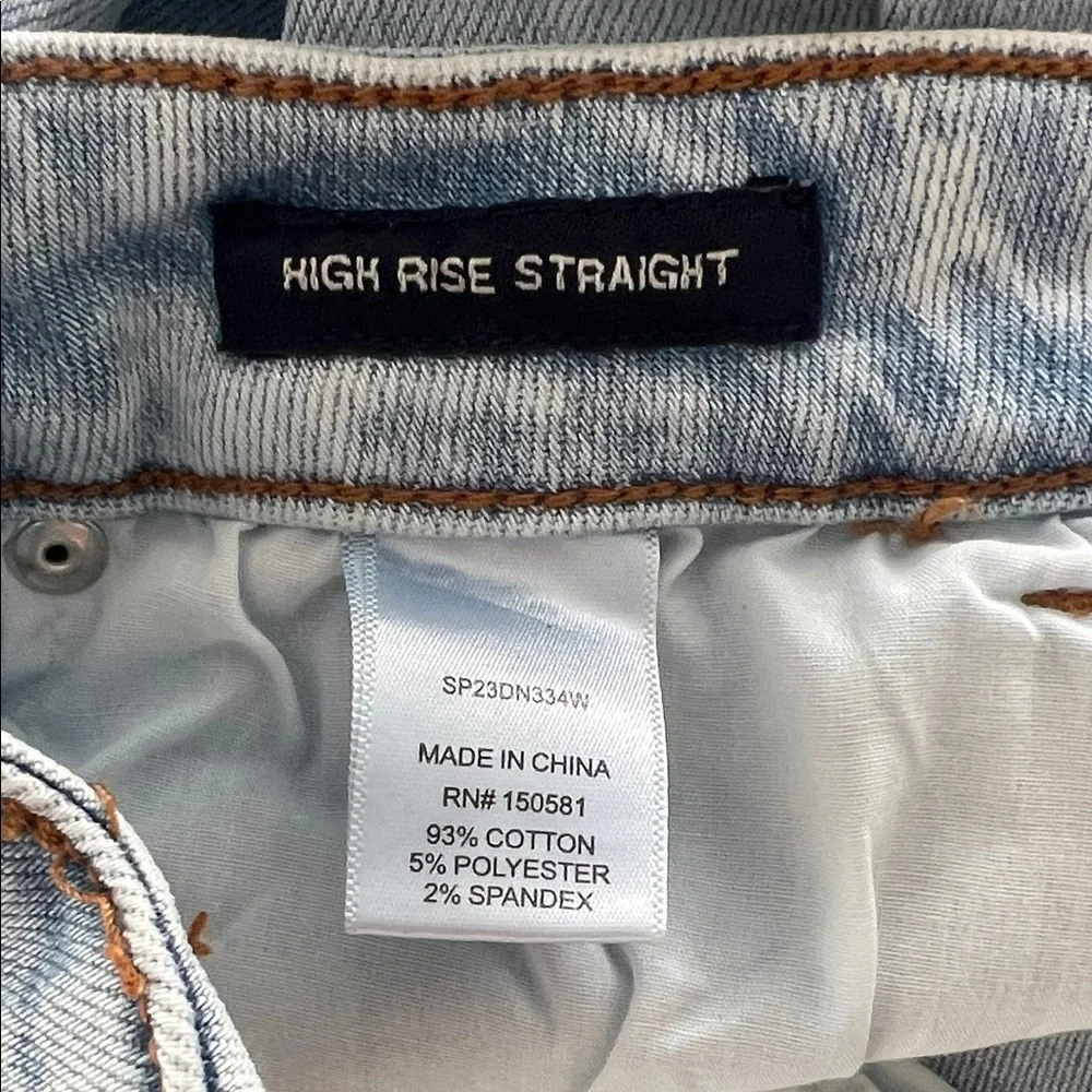 Flag & Anthem Blue Straight Leg Jeans Classic Style - Picture 10 of 12